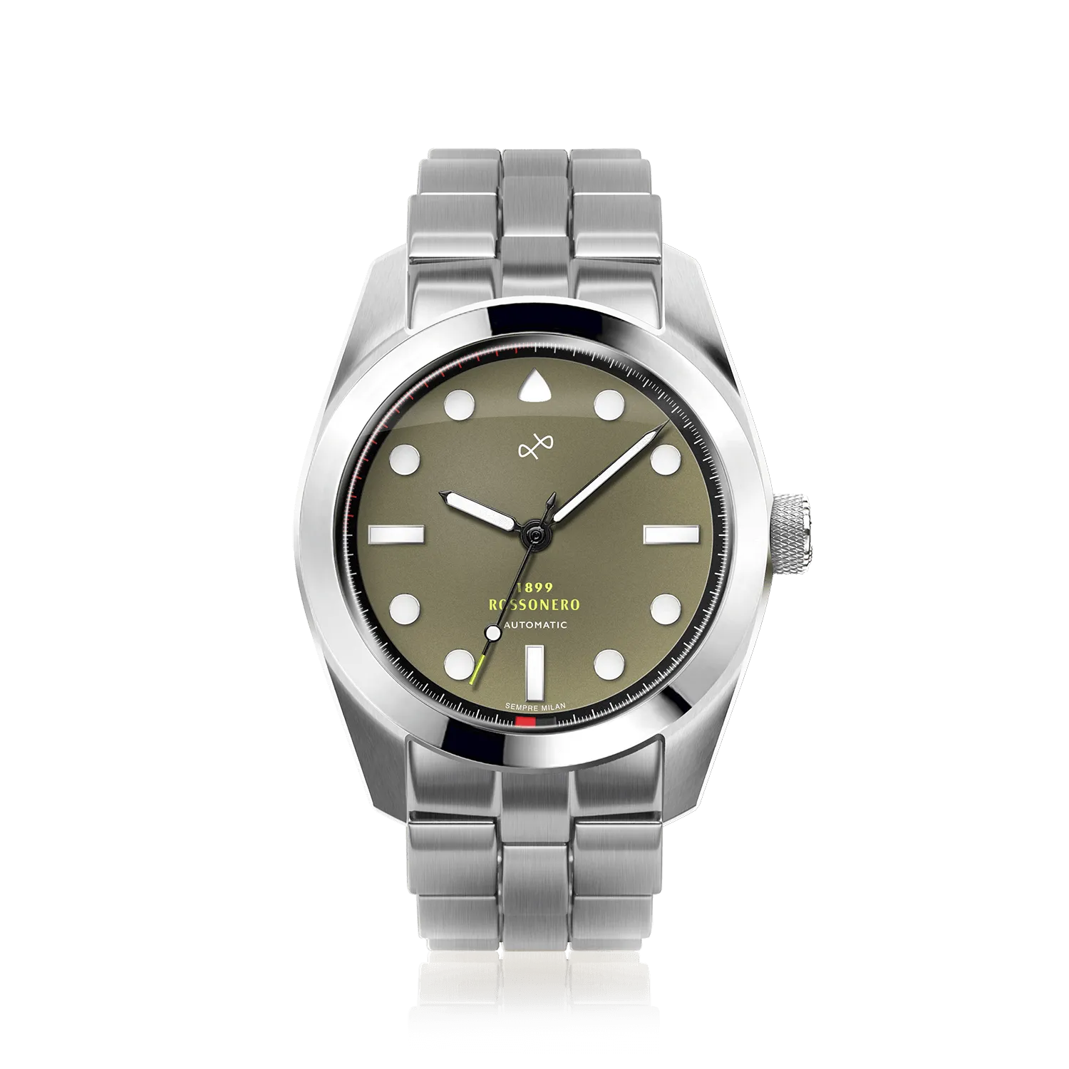 1899 Rossonero Automatic. Steel / Green (3rd Jersey)