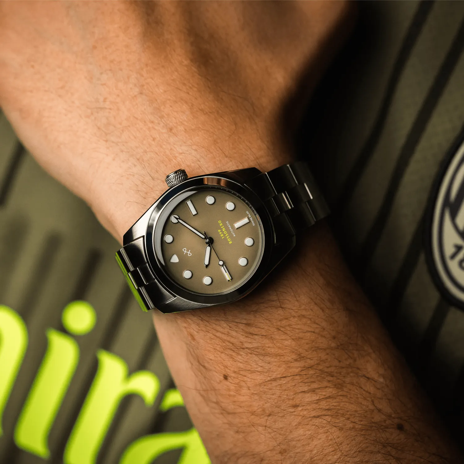1899 Rossonero Automatic. Steel / Green (3rd Jersey)