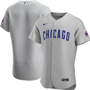 Chicago Cubs Gray Authentic Road Jersey by Nike