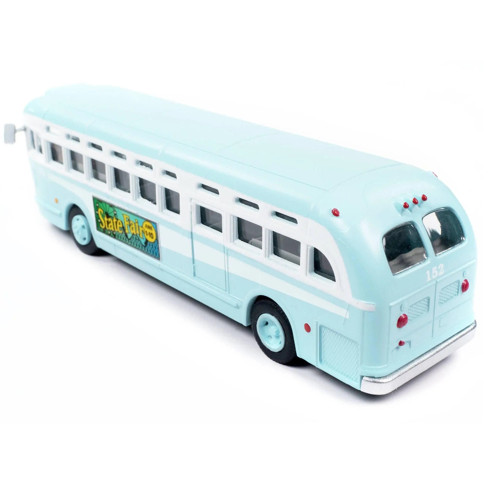 Classic Metal Works 1/87 (HO) Scale Car - GMC PD-4103 Transit Bus #152 Light Blue
