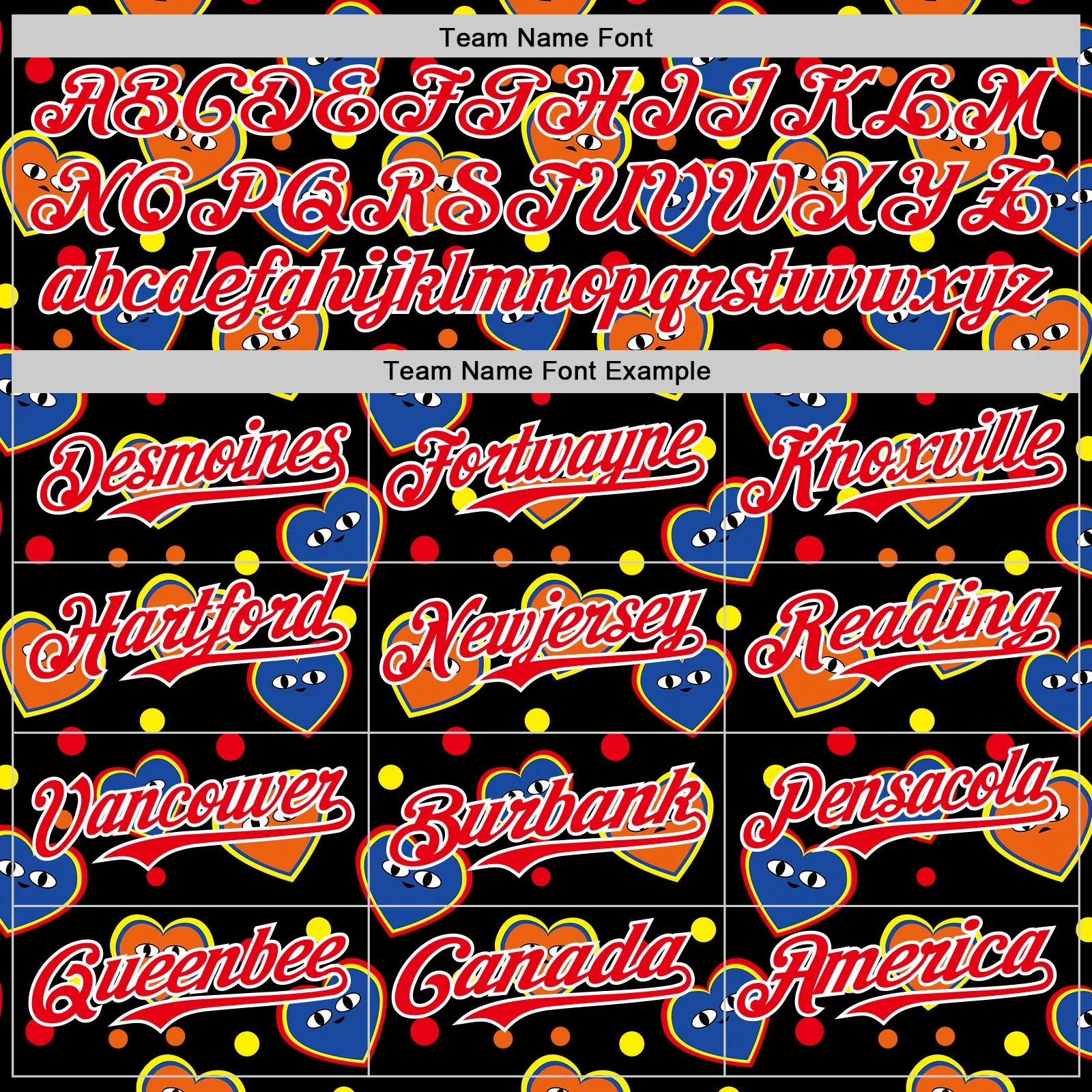 Custom Black Fire Red-White 3D Pattern Design Funny Cartoon Heart Authentic Baseball Jersey