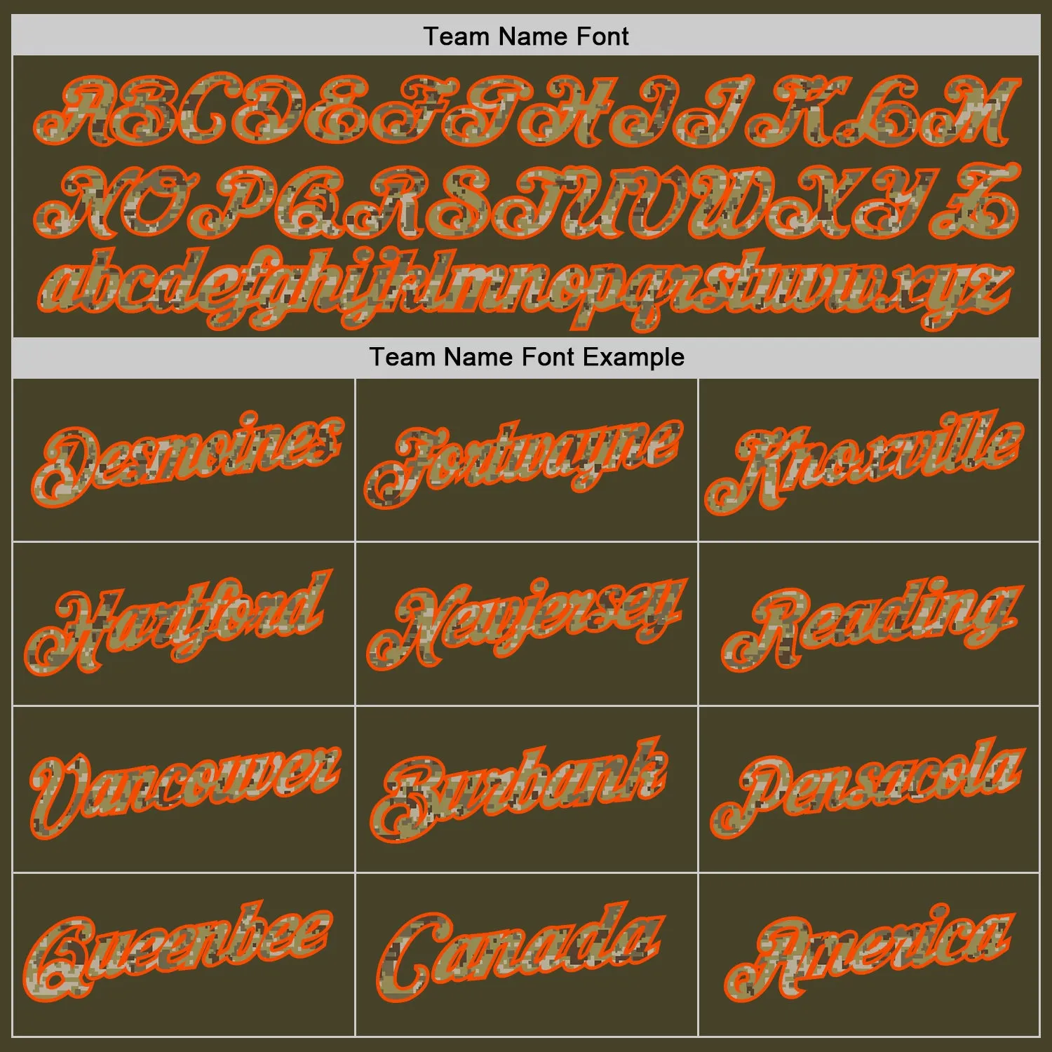 Custom Olive Camo Orange-Black Authentic Throwback Salute To Service Basketball Jersey