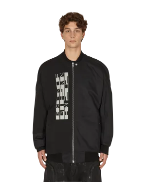 Jumbo Flight Bomber Jacket Black