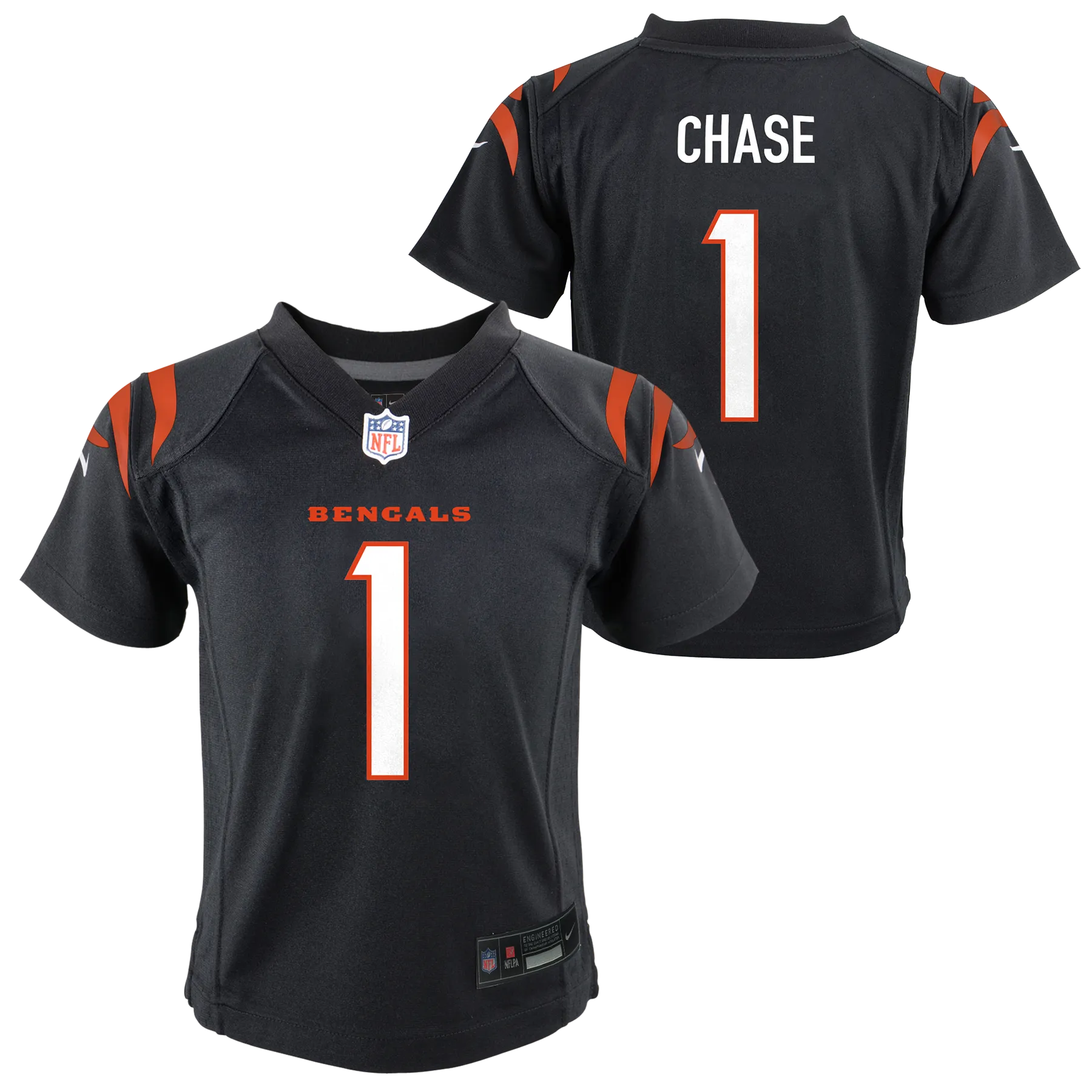 Kids Jamar Chase Black Child Nike Replica Jersey
