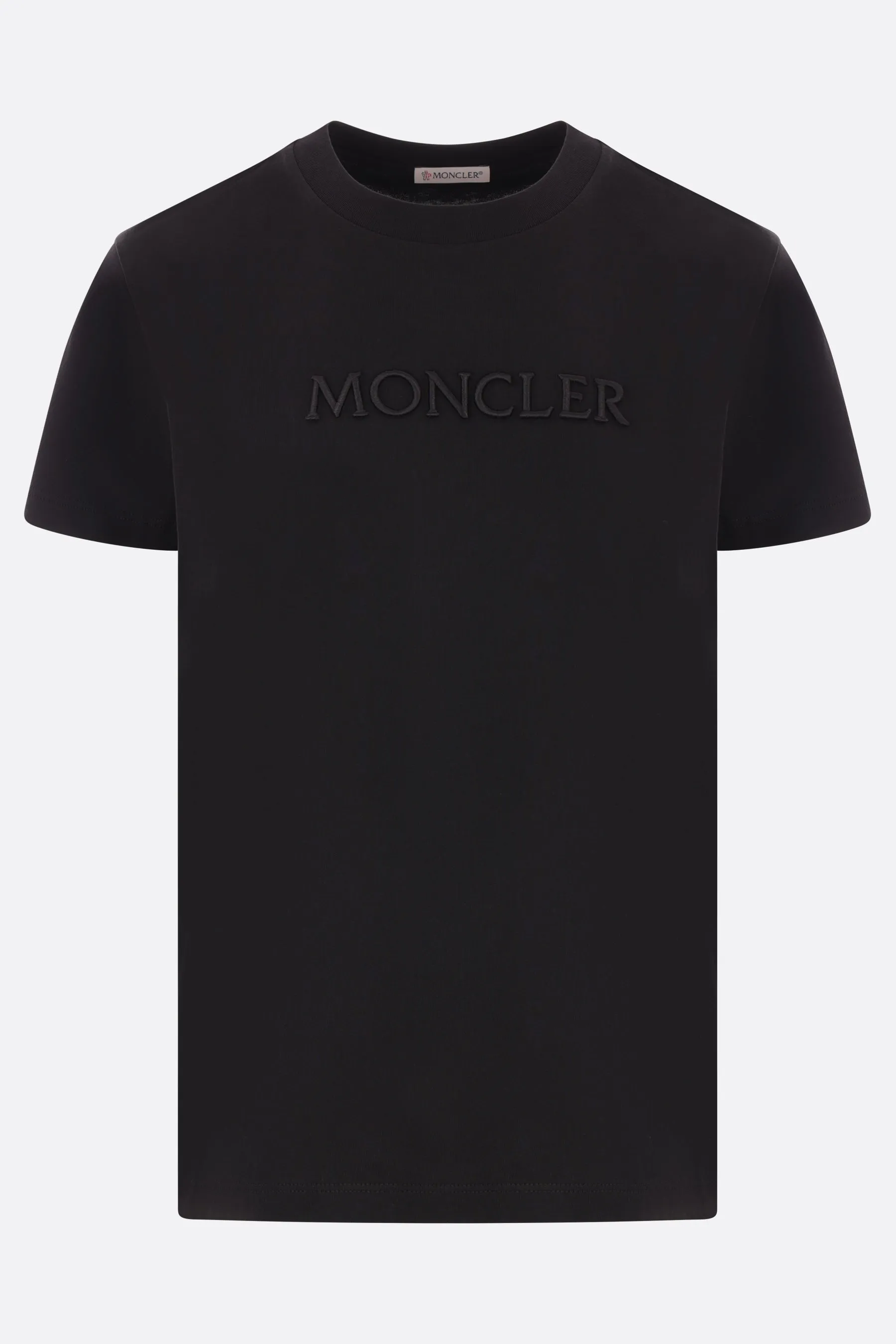 logo embroidered cotton t-shirt