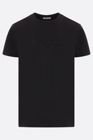 logo embroidered cotton t-shirt