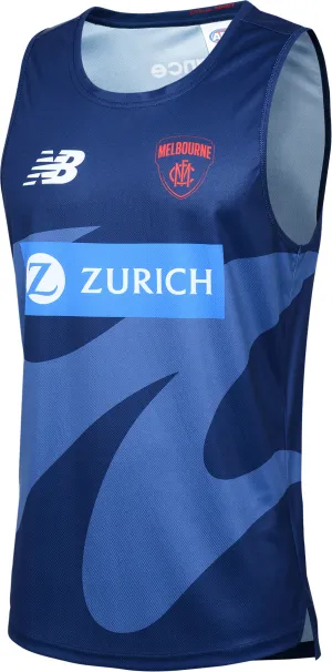 Men's AFL Melbourne Demons Football Club 2025 Retail Training Singlet