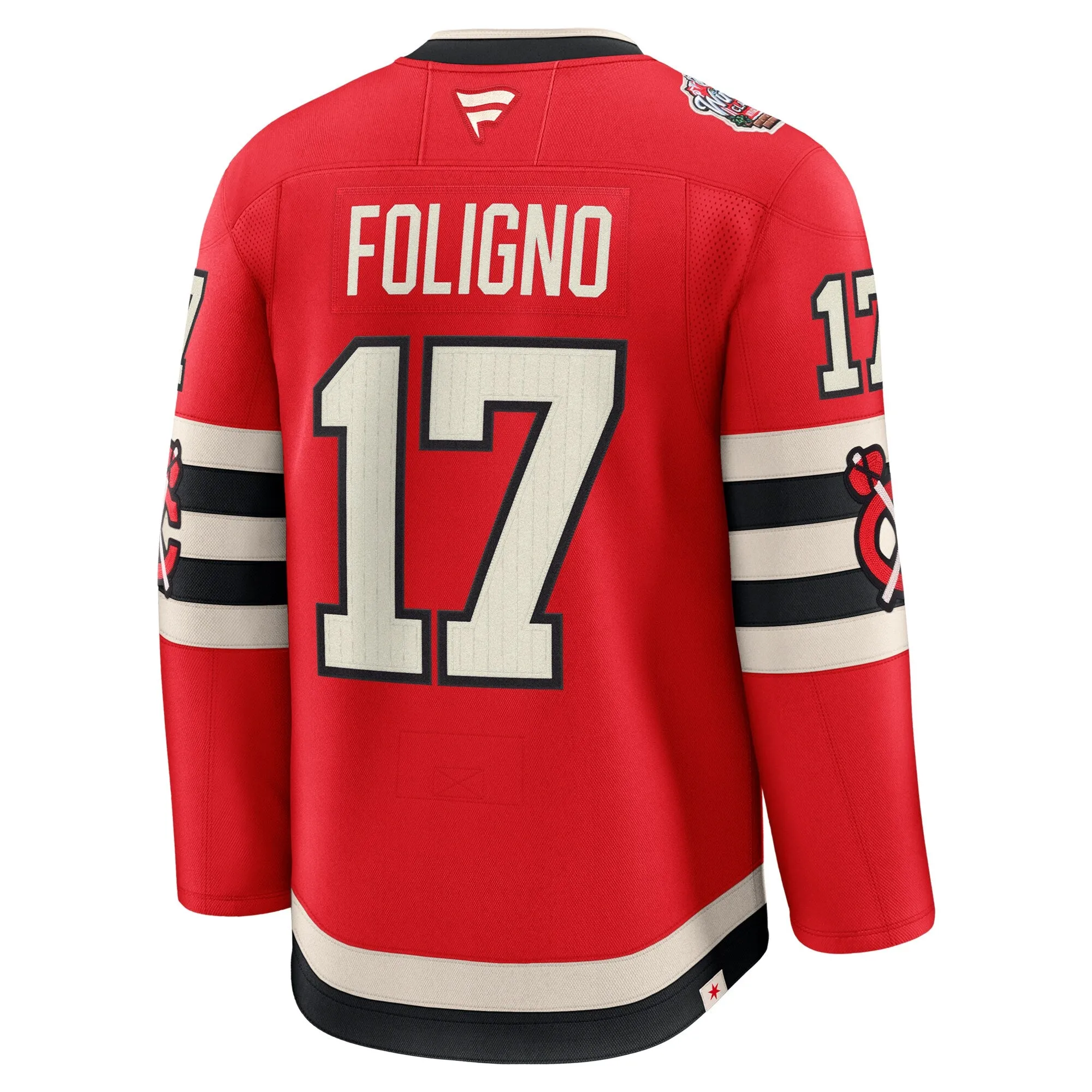 Men's Chicago Blackhawks Nick Foligno Fanatics Red 2025 NHL Winter Classic Premium Player Jersey