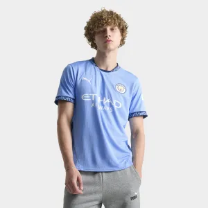 Puma MCFC Home Jersey Replica Team Light Blue / Marine Blue