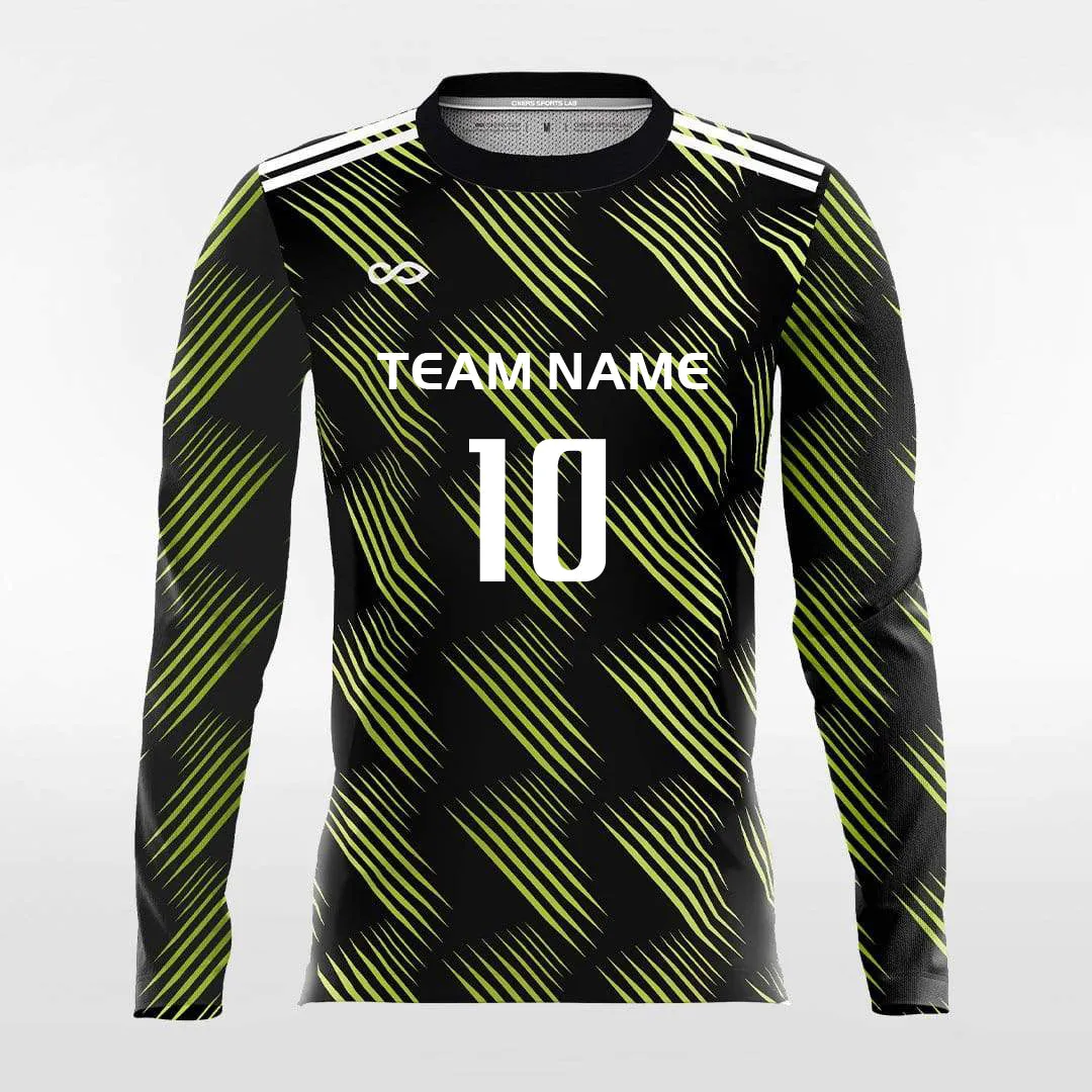 Retro 1 - Customized Men's Sublimated Long Sleeve Soccer Jersey