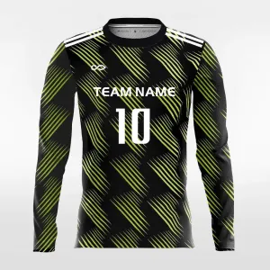Retro 1 - Customized Men's Sublimated Long Sleeve Soccer Jersey