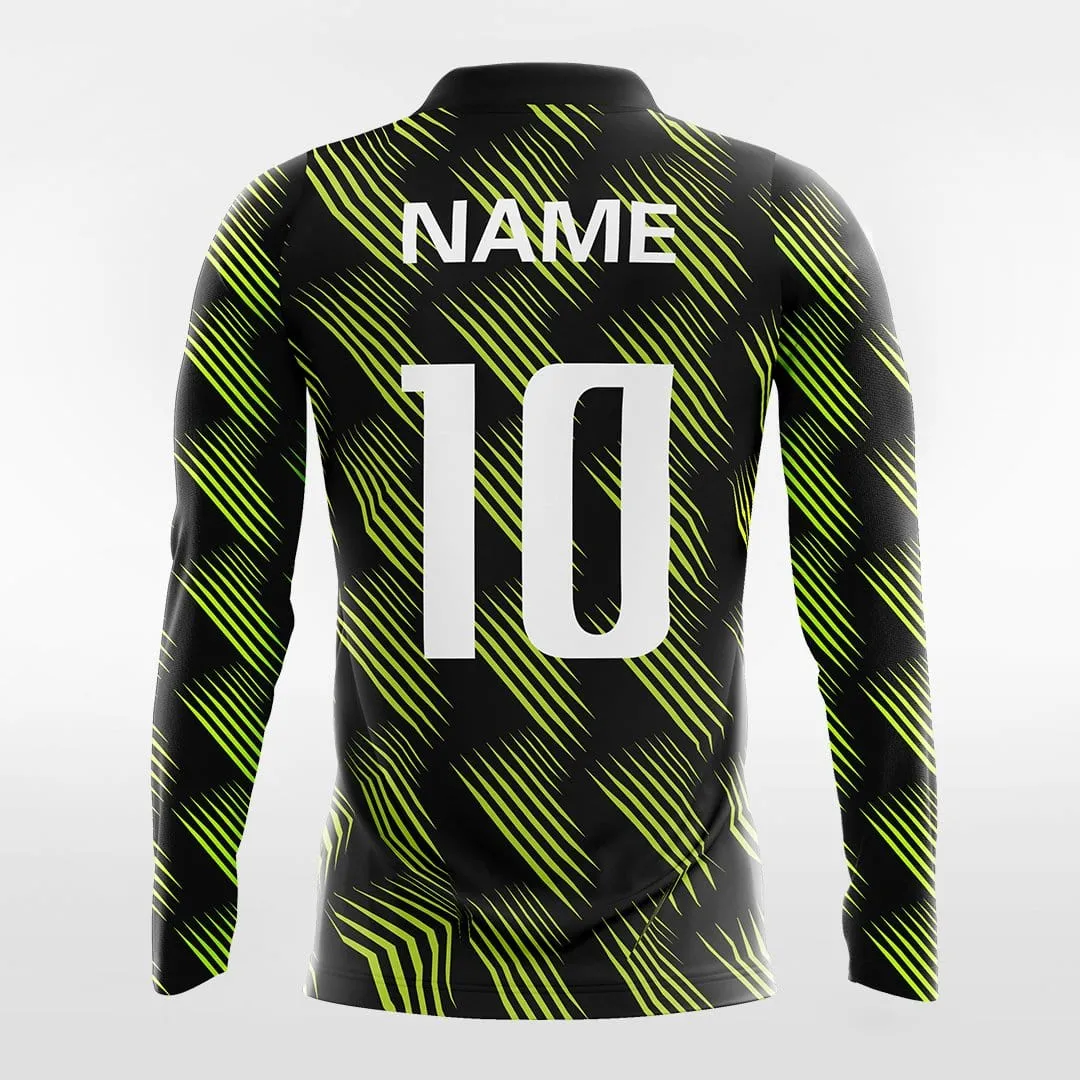 Retro 1 - Customized Men's Sublimated Long Sleeve Soccer Jersey