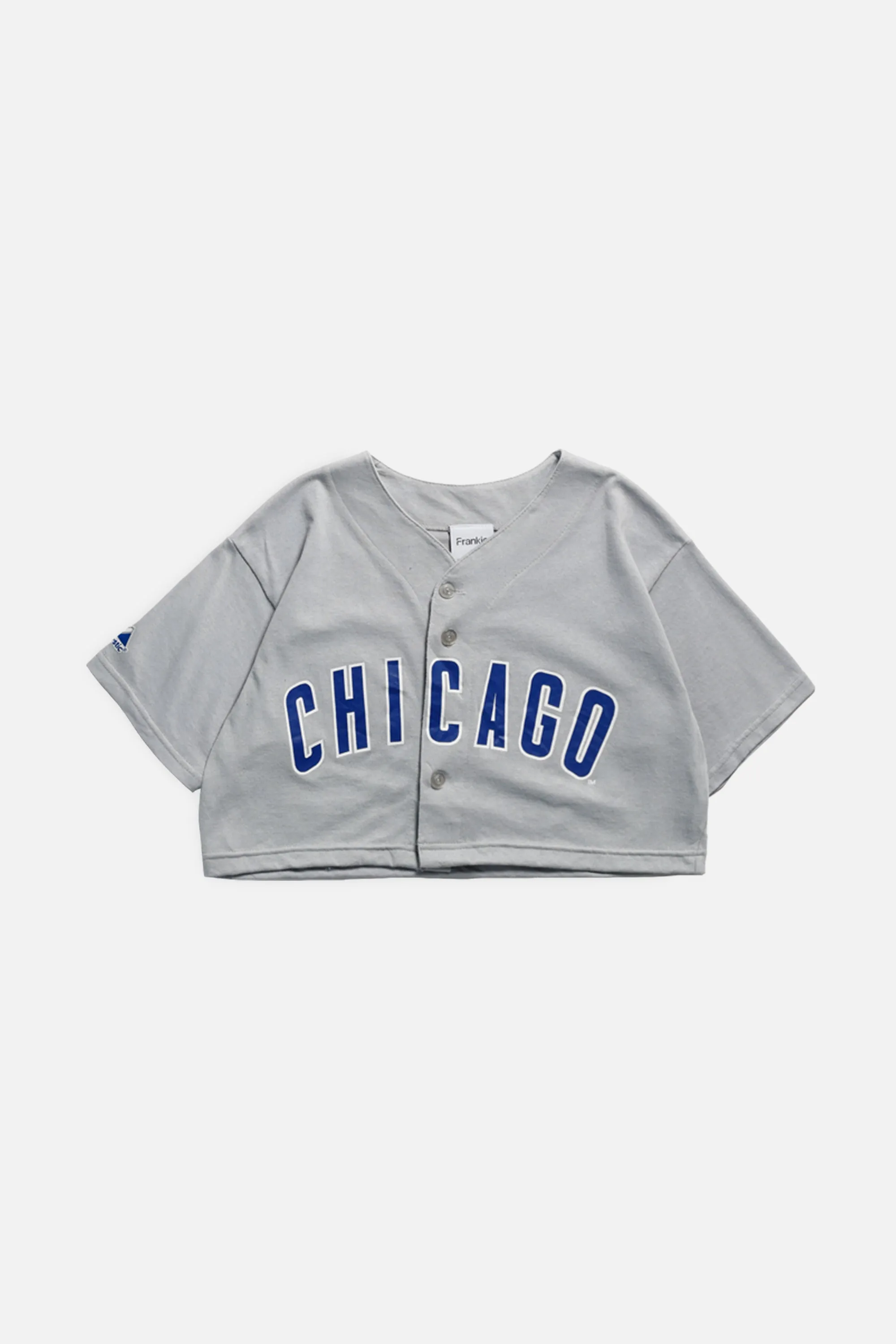 Rework Crop Chicago Cubs MLB Jersey - XS