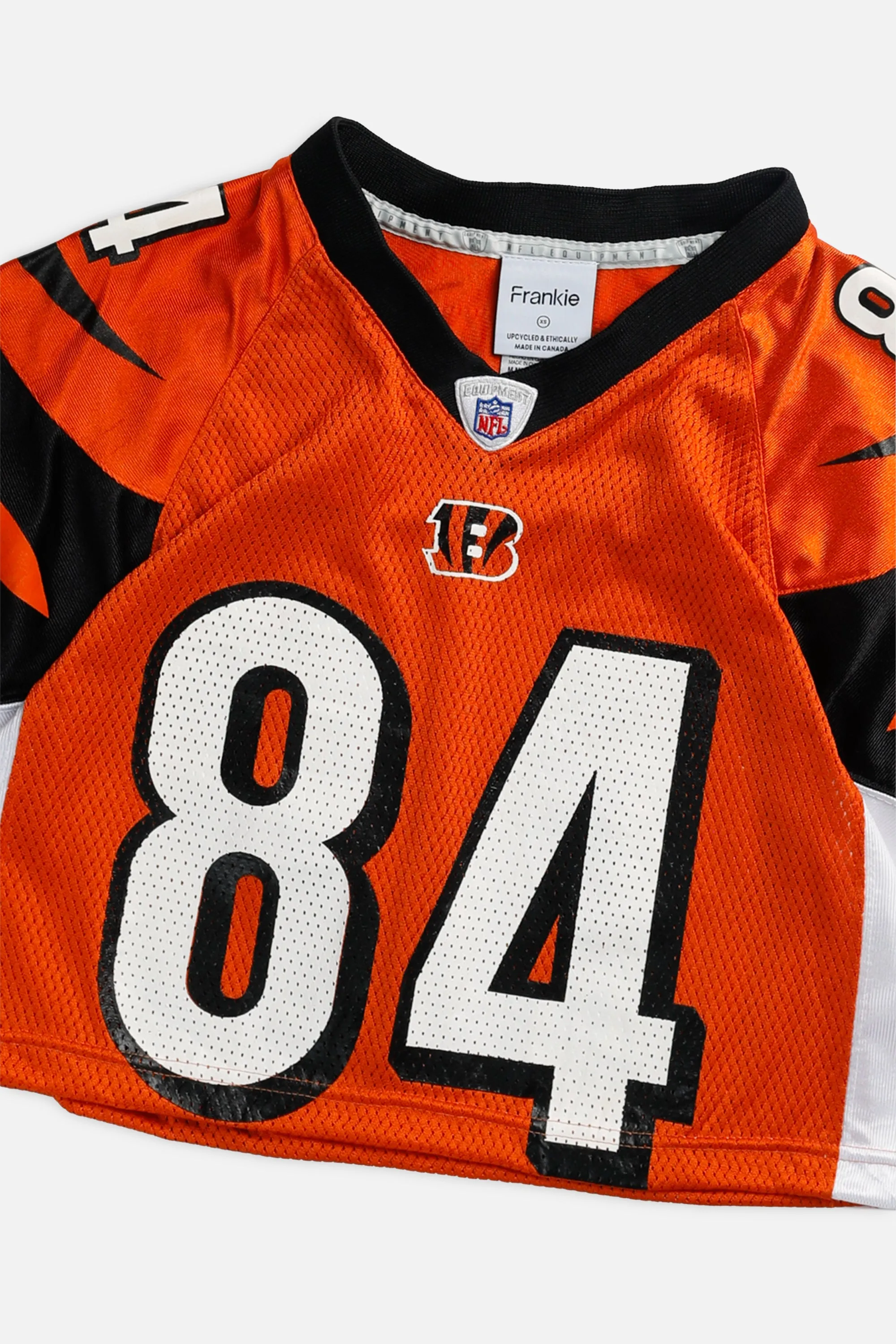 Rework Crop Cincinnati Bengals NFL Jersey - XS