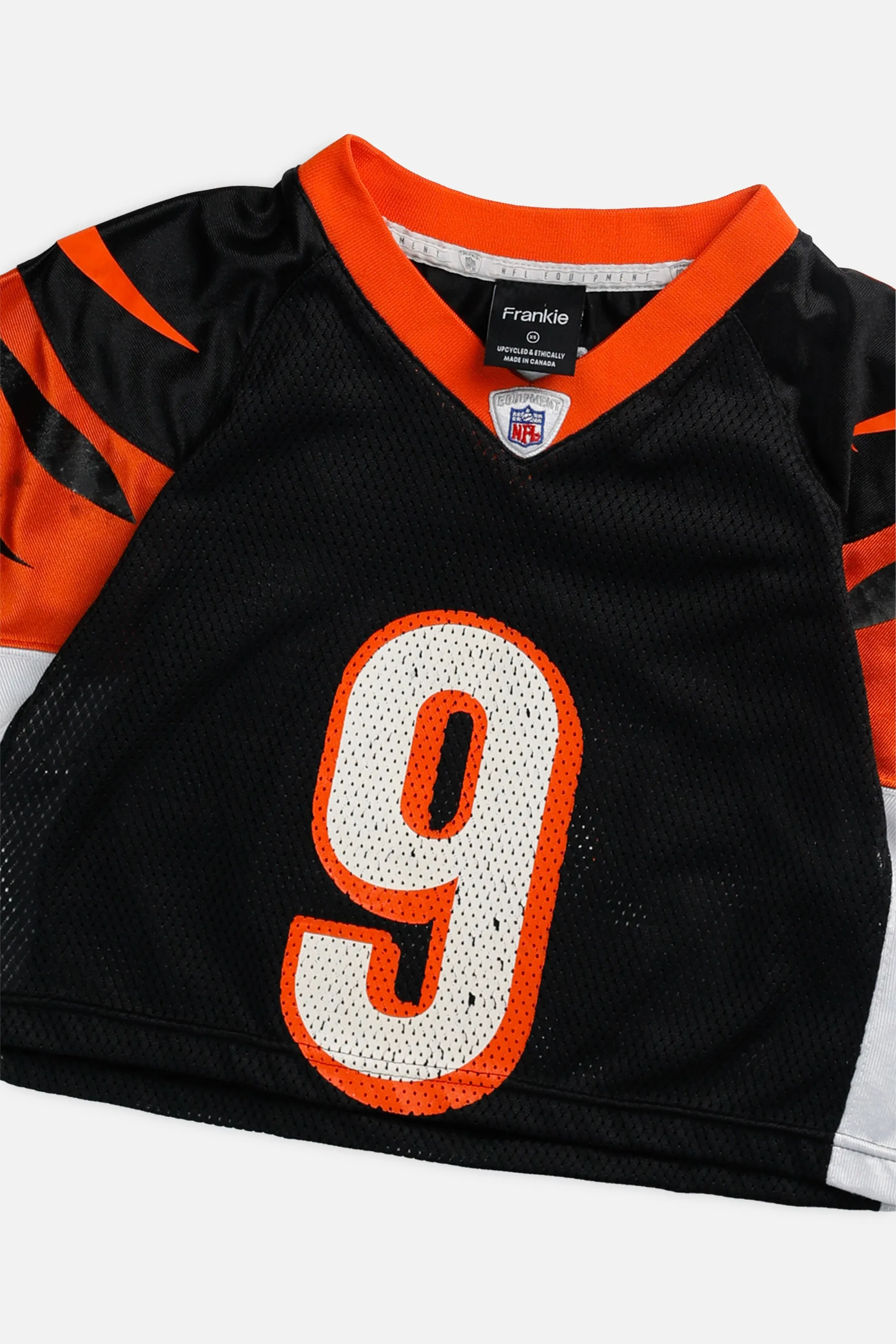 Rework Crop Cincinnati Bengals NFL Jersey - XS