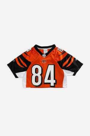 Rework Crop Cincinnati Bengals NFL Jersey - XS