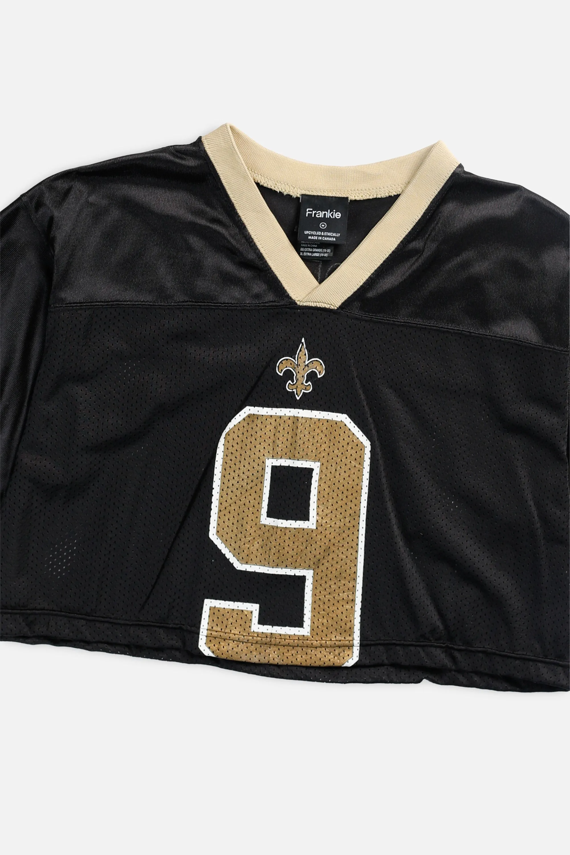 Rework Crop New Orleans Saints NFL Jersey - M