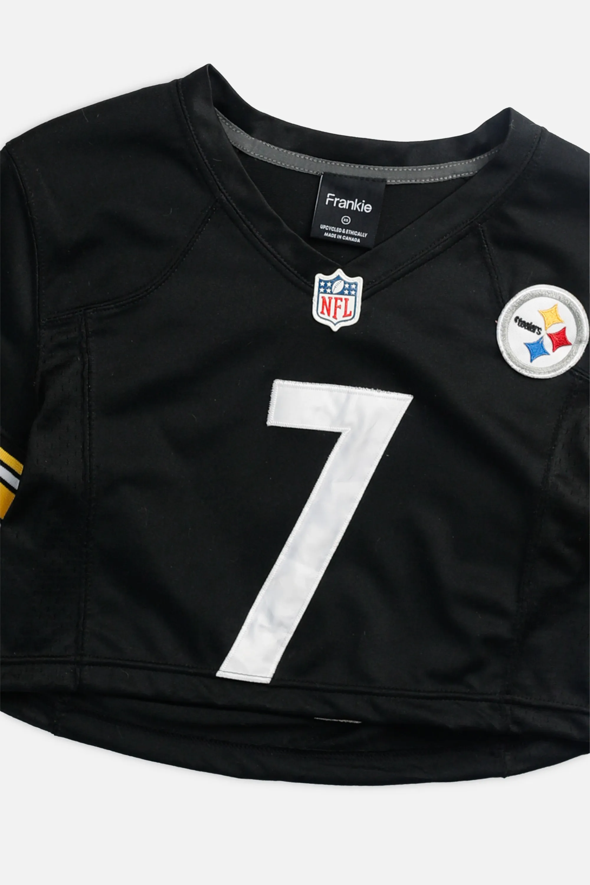 Rework Crop Pittsburgh Steelers NFL Jersey - XS