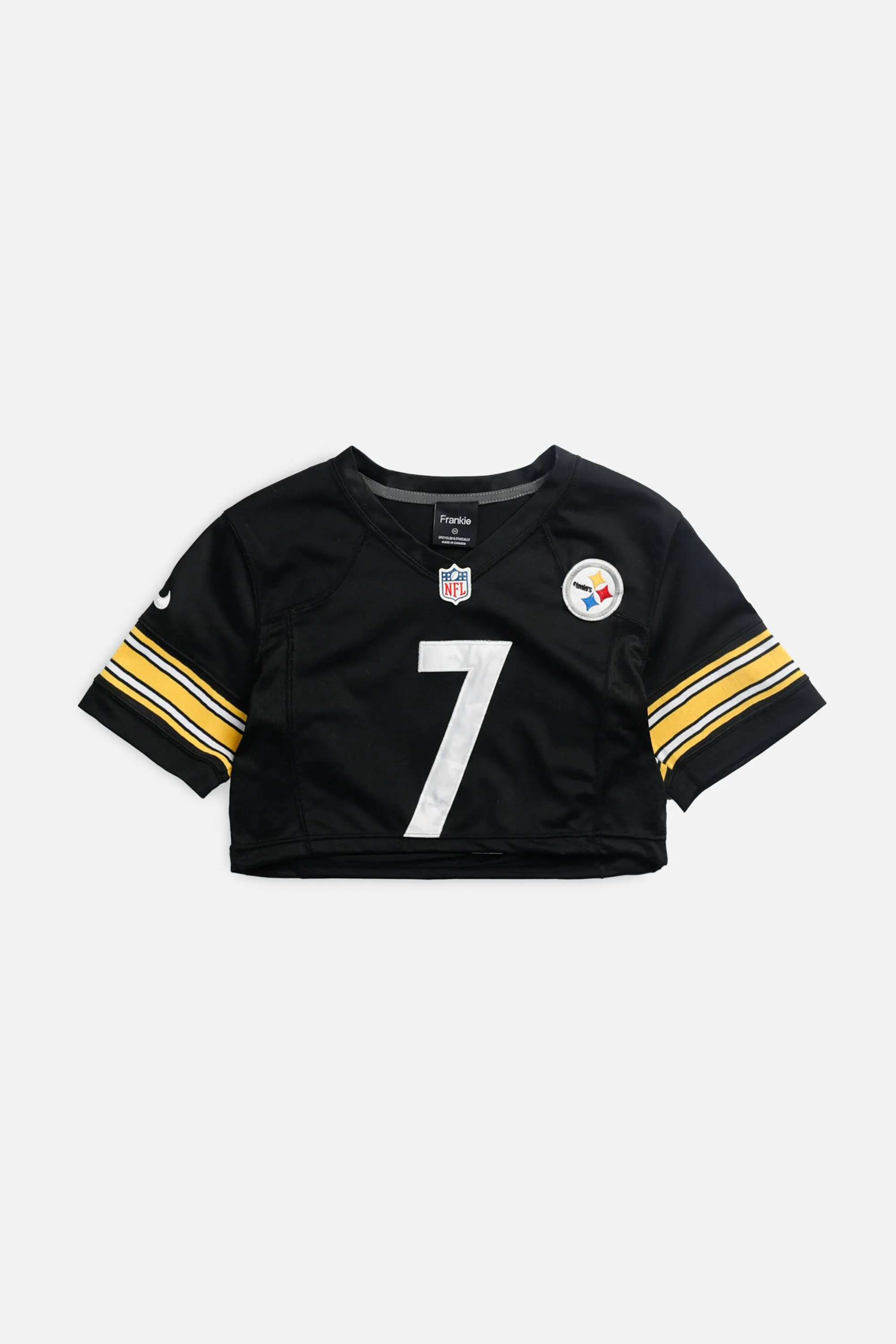 Rework Crop Pittsburgh Steelers NFL Jersey - XS
