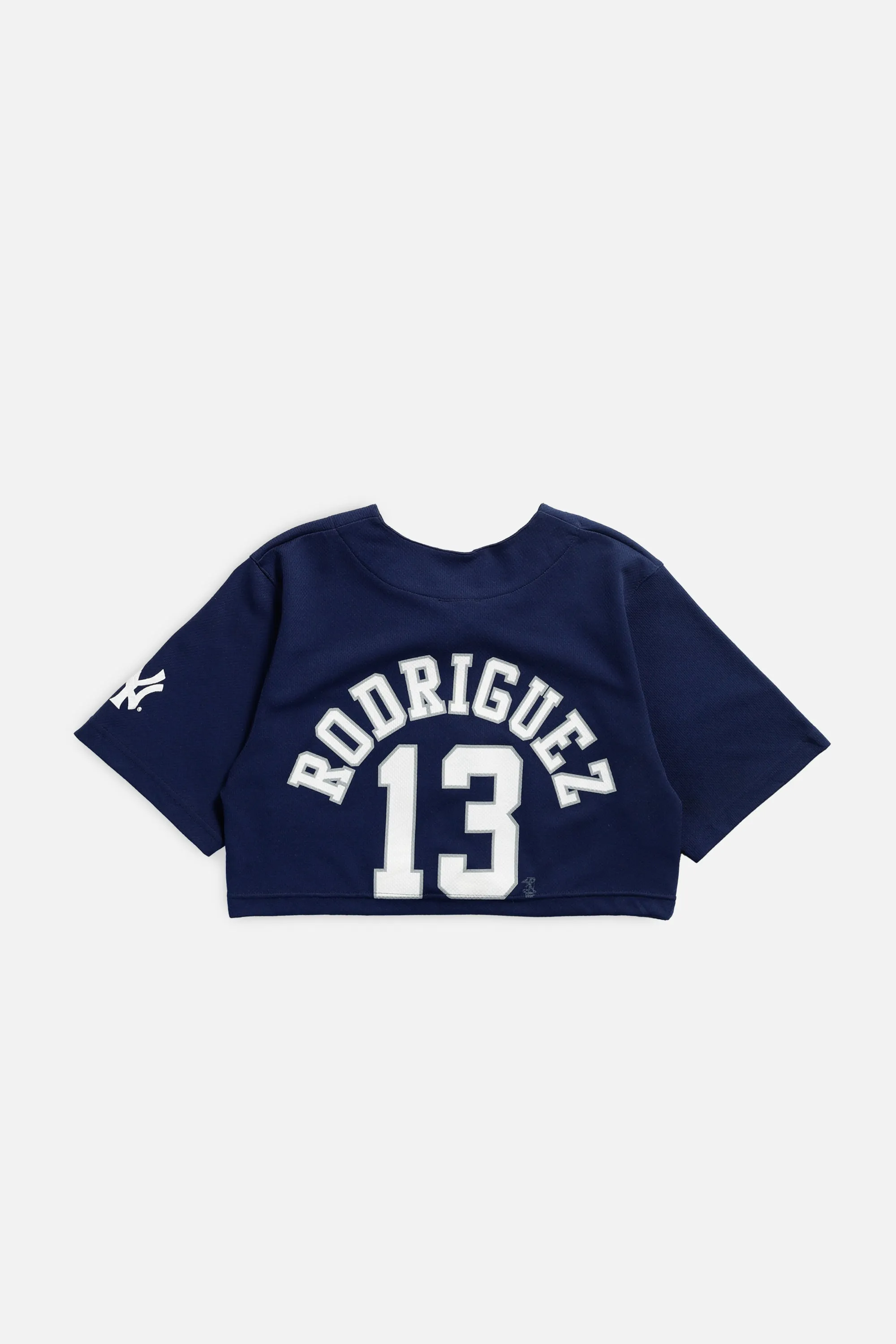 Rework New York Yankees MLB Crop Jersey - XS