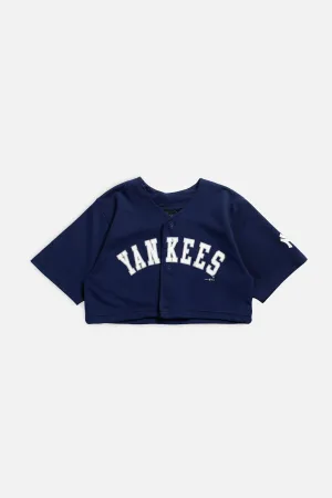 Rework New York Yankees MLB Crop Jersey - XS