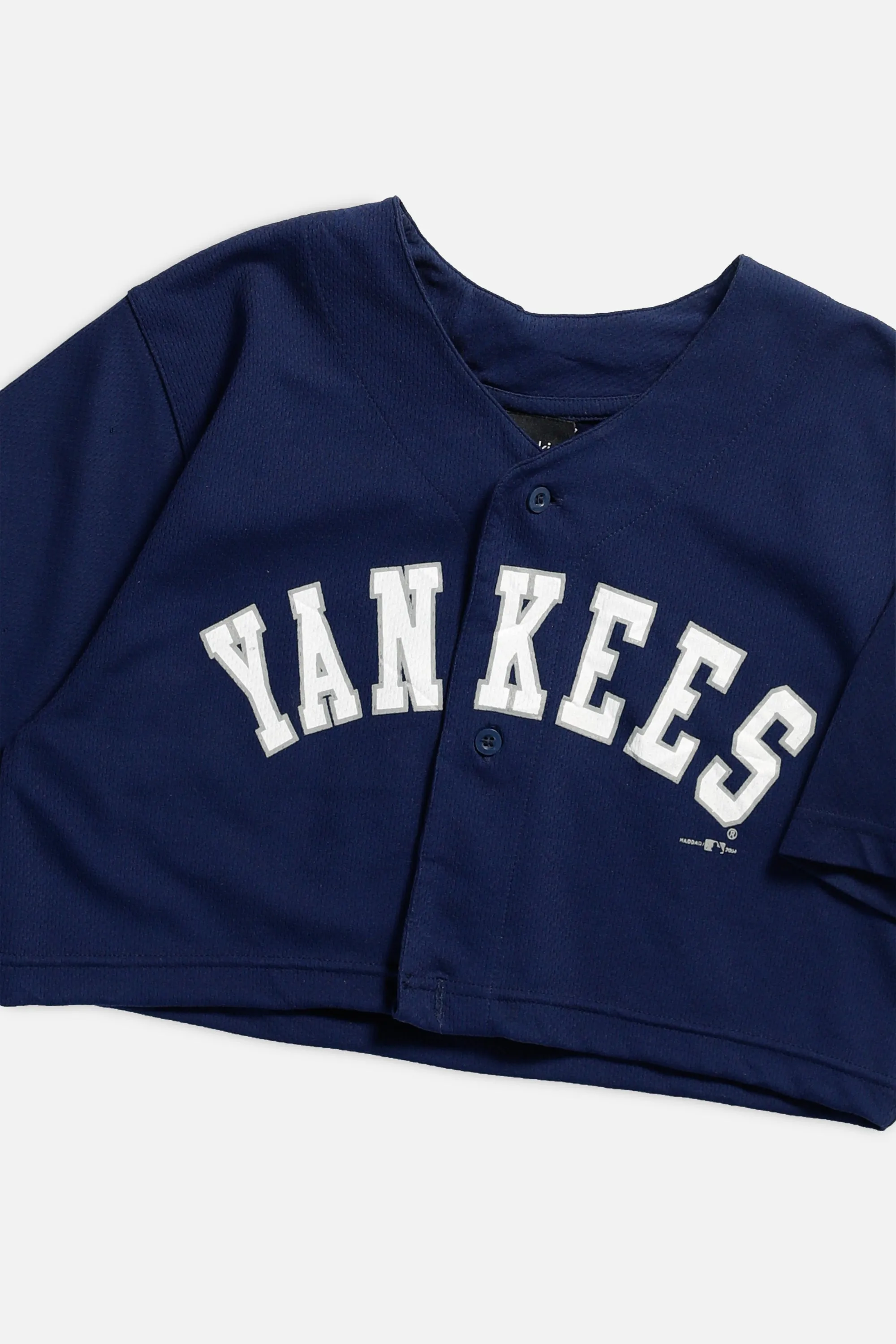 Rework New York Yankees MLB Crop Jersey - XS