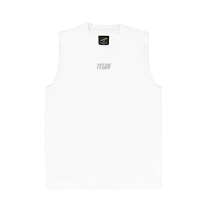 Titan Staples Strike Logo Sleeveless Tank - White